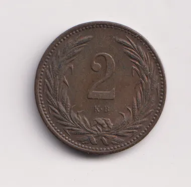 2 fillér 1896 KB.,Uhry