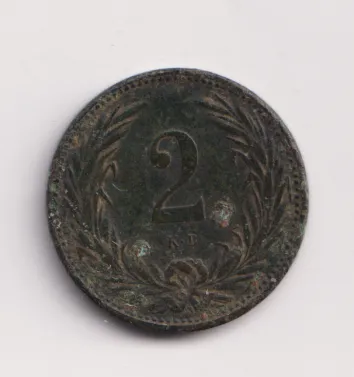 2 fillér 1901 KB.,Uhry