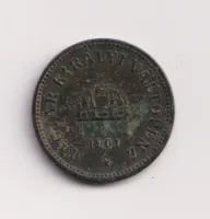 2 fillér 1901 KB.,Uhry
