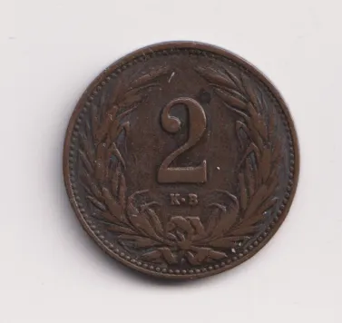 2 fillér 1909 KB.,Uhry