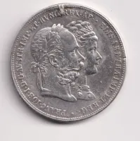 2 Fl 1879.,na stříbrnou svatbu.,měl ouško.,Rakousko