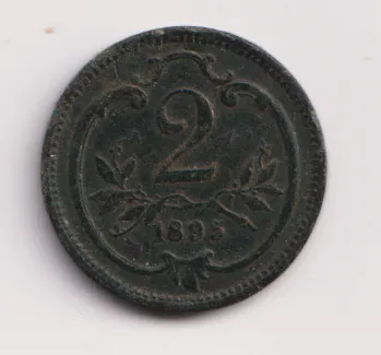 2 haléř 1895.,Rakousko