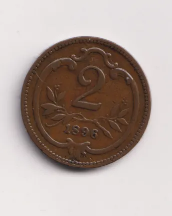 2 haléř 1896.,Rakousko