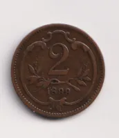 2 haléř 1899.,Rakousko