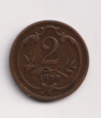 2 haléř 1899.,Rakousko