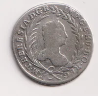 20 krejcar 1761.,Marie Terezie.,Praha.,Čechy