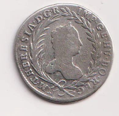 20 krejcar 1761.,Marie Terezie.,Praha.,Čechy