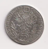 20 krejcar 1768.,Marie Terezie.,Praha.,Čechy