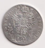 20 krejcar 1784 C.,Josef II.,Praha.,Čechy