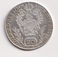 20 krejcar 1791 B.,Leopold II.,Uhry