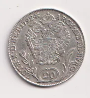 20 krejcar 1792 B.,Leopold II.,Uhry