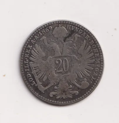 20 krejcar 1869.,Rakousko