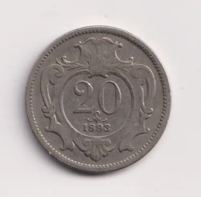 20haléř 1893.,Rakousko