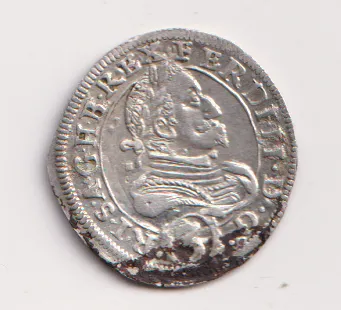 3 krejcar 1629.,Ferdinand II.,Gratz.,Rakousko