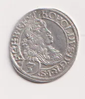 3 krejcar 1665.,Leopold I.,Vratislav.,Slezsko