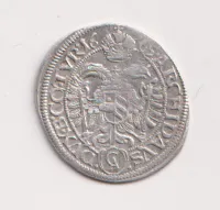 3 krejcar 1665.,Leopold I.,Vratislav.,Slezsko