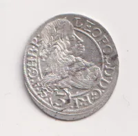 3 krejcar 1667 SHS.,Leopold I.,Slezsko