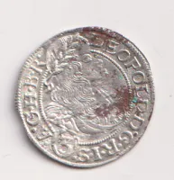 3 krejcar 1668 SHS.,Leopold I.,Slezsko