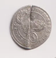 3 krejcar 1693.,prasklý.,Leopold I.,Víden.,Rakousko