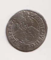 3 krejcar 1696.,Leopold I.,Čechy.,Praha