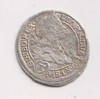 3 krejcar 1698.,Leopold I.,Gratz.,Rakousko