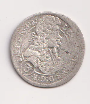 3 krejcar 1699.,Leopold I.,Praha.,Čechy
