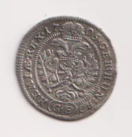 3 krejcar 1705.,Leopold I.,Praha,Čechy