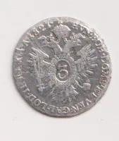 3 krejcar 1821 B.,František II.,Uhry