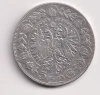 5 korun 1900.,Víden.,pěkná.,Rakousko