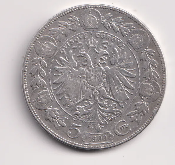 5 korun 1900.,Víden.,pěkná.,Rakousko