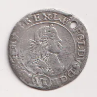 6 krejcar. 1670,dirka.,Leopold I.,Kremnica.,Uhry