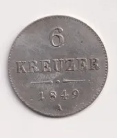 6 krejcar 1849 A.,Rakousko