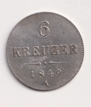 6 krejcar 1849 A.,Rakousko