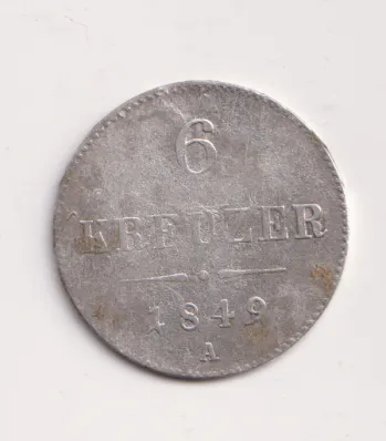 6 krejcar 1849 C.,Čechy
