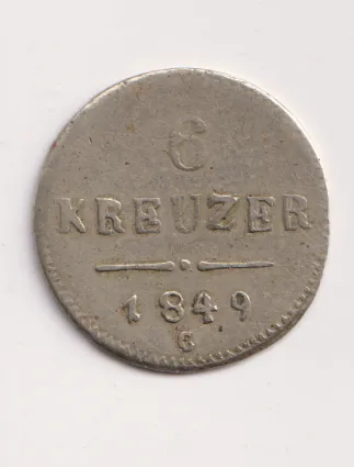 6 krejcar 1849 C.,Čechy