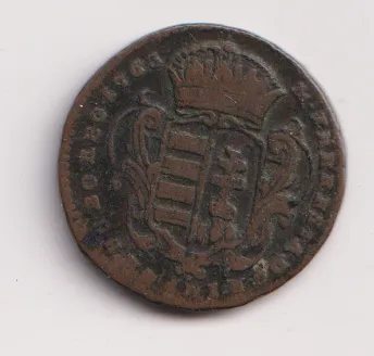 Denár 1763.,M,Terezie.,Uhry