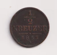 ? krejcar 1851 A.,Rakousko
