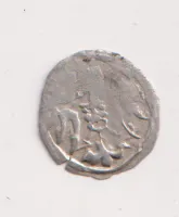 městský peníz po roce 1452 s orlicí.,Jihlava.,Čechy