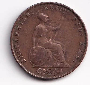 ? pence 1858.,Anglie