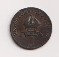 1 centesimo 1822 V.,František II.,Rakousko