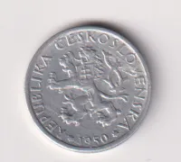 1 koruna 1950.,ČSR