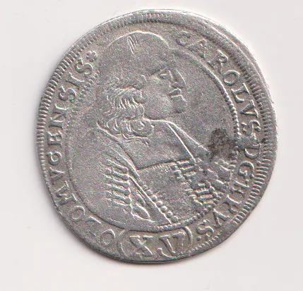 15 krejcar 1693.,Karel II.,Liechtenstein.,Olomouc arcibiskupství