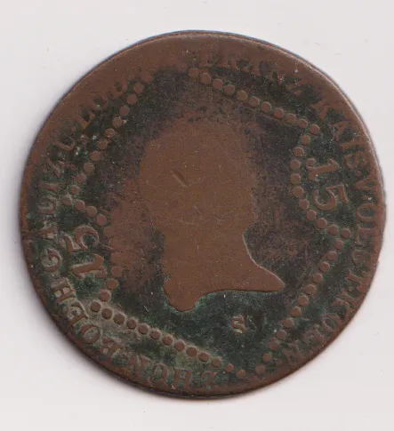 15 krejcar 1807 S.,František II.,Uhry