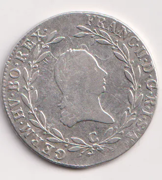 20 krejcar 1803 C.,František II.,Praha.,Čechy