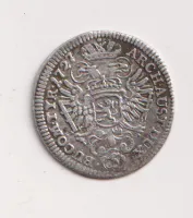 3 krejcar 1726.,Karel VI.,Praha.,Čechy