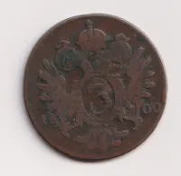 3 krejcar 1800 F.,František II.,Rakousko