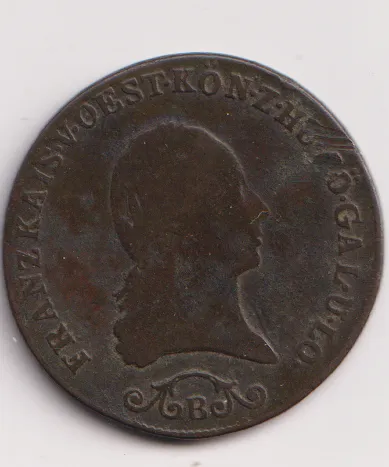 3 krejcar 1812.,B.,František II.,Uhry