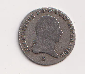 3 krejcar 1818 B.,František II.,Uhry