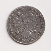 3 krejcar 1818 B.,František II.,Uhry