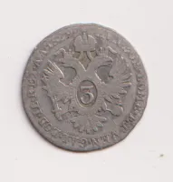 3 krejcar 1825 A.,Frantešek II.Rakousko,